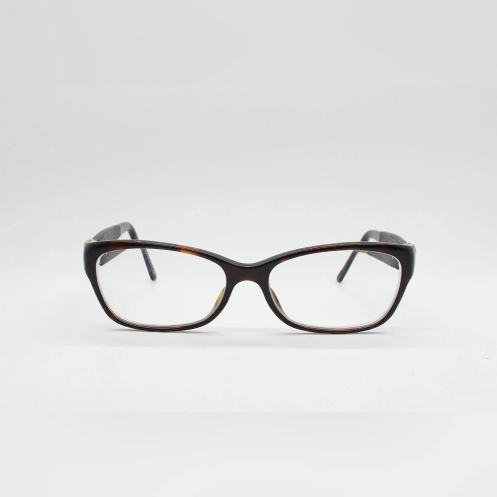 Gucci Full Rim Frame Glasses for Women Brown Tortoiseshell Frame & Leather Sides